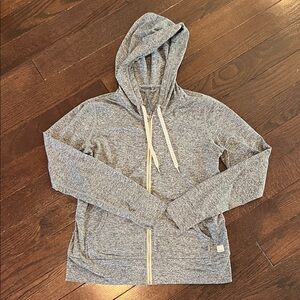 Vuori Gray Zip-Up Hoodie XS